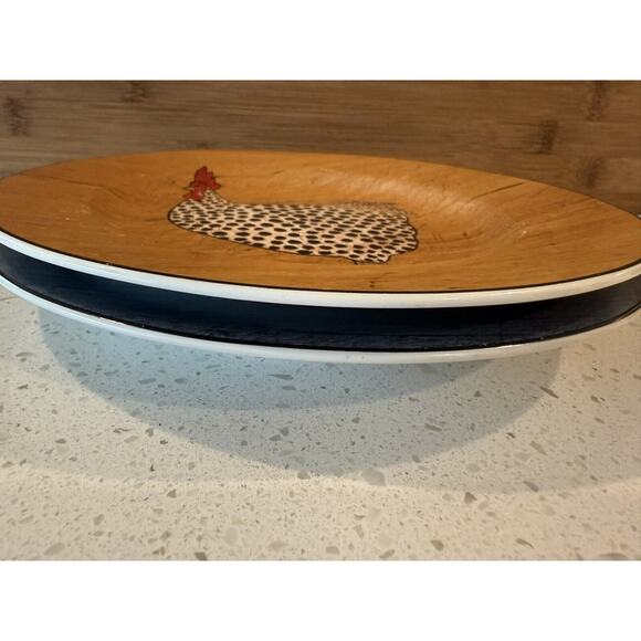 Sakura Warren Kimble Country Quartet Brandon House Chicken Plates 8" Set of 2 - Picture 9 of 9